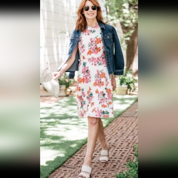 Ann Taylor size 00p floral dress euc - Picture 5 of 7